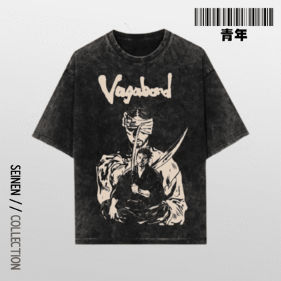 Vagabond Black Acid washed tee seinen.shop